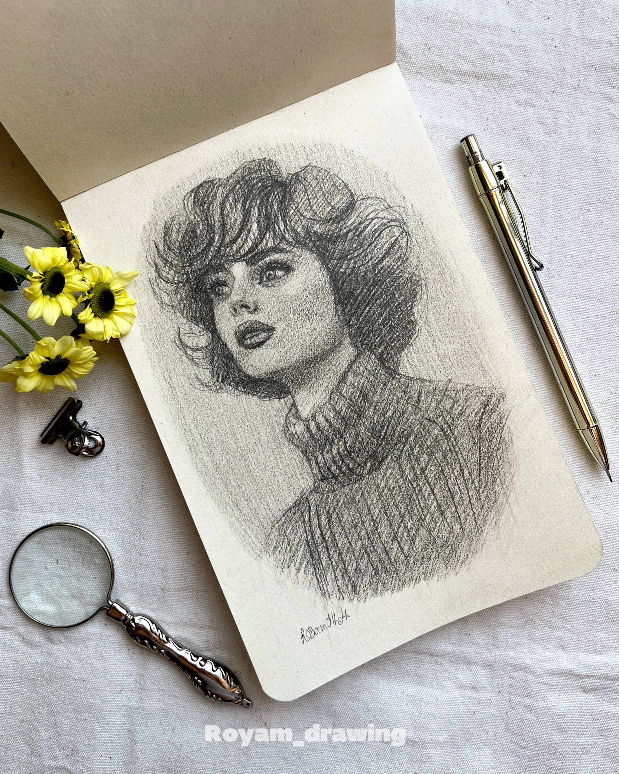 نمونه طراحی مرتبط با طراحی چهره با متد لومیس